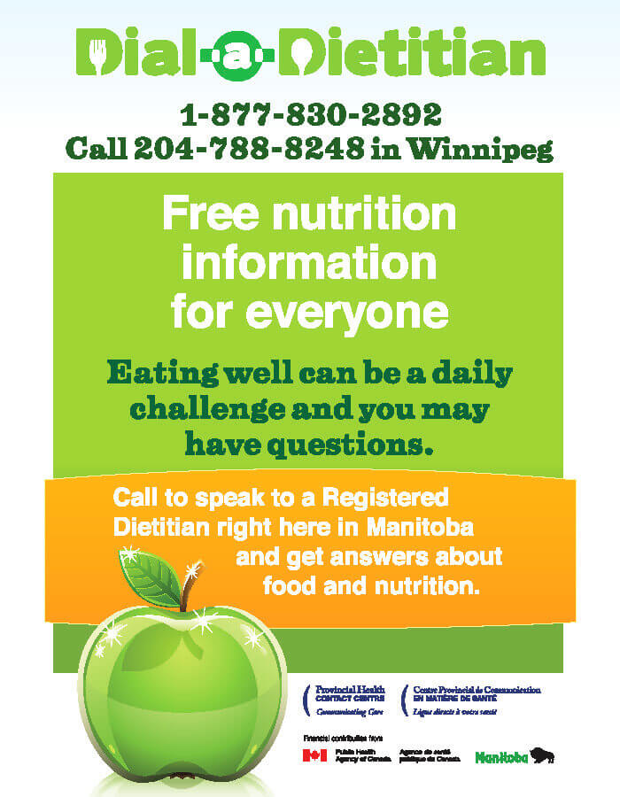 Dial a dietitian sticker